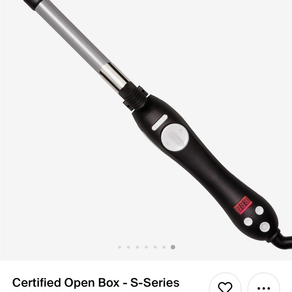 Black Curling Iron with Digital Display